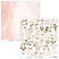 Дизайнерски лист с елементи за изрязване "The Wedding Day", Mintay Papers