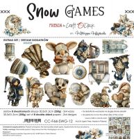 Дизайнерски елементи за изрязване "Snow Games-Winter", Craft o'Clock