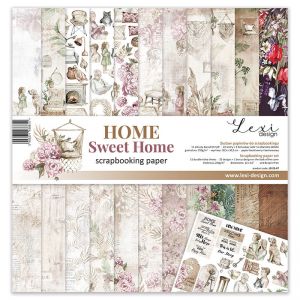 Дизайнерски хартии "Home Sweet Home", 30см, Laserowe Love