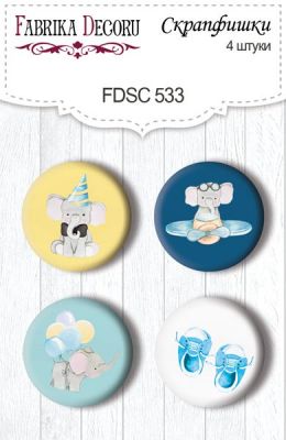 Скрапбукинг копчета "My cute Baby elephant boy #533", Fabrika Decoru