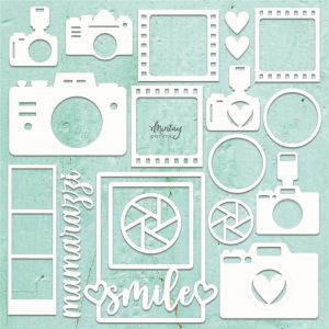 Елементи от бирен картон "Photo set", Mintay Papers