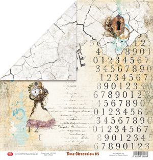 Дизайнерски лист "Time Obsession"-3, 30см, Craft&You Design