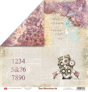 Дизайнерски лист "Time Obsession"-6, 30см, Craft&You Design