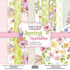 Дизайнерски хартии "Spring Inspiration", 30см, Fabrika Decoru