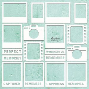 Елементи от бирен картон "Photo 2 Set", Mintay Papers