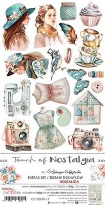 Дизайнерски елементи за изрязване "Touch of Nostalgia-Nostalgia", Craft o'Clock