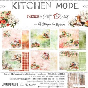 Дизайнерски хартии "Kitchen Mode", 20см, Craft o'Clock