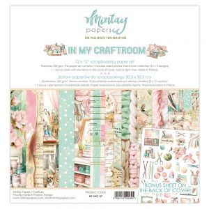 Дизайнерски хартии "In My Craftroom", 30см, Mintay Papers