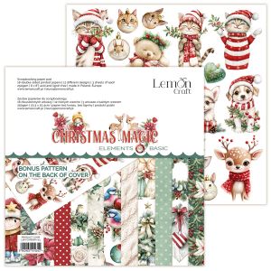 Дизайнерски комплект с елементи за изрязване "Christmas Magic", 20см, Lemoncraft