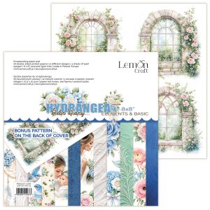 Дизайнерски комплект с елементи за изрязване "Dear Diary... Hydrangea", 20см, Lemoncraft