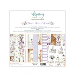 Дизайнерско блокче "Home, Sweet Home", 20см, Mintay Papers