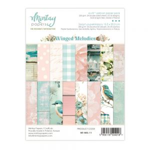 Дизайнерско блокче "Winged Melodies", 15смх20см, Mintay Papers