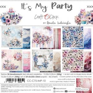 Дизайнерски хартии "It's My Party", 15см, Craft o'Clock
