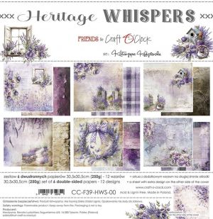 Дизайнерски хартии "Heritage Whispers", 30см, Craft o'Clock
