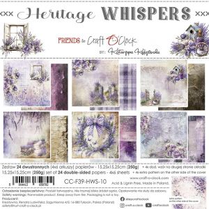 Дизайнерски хартии "Heritage Whispers", 15см, Craft o'Clock