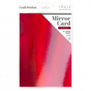 Огледален картон "Fire Stone Red", 5л., A4, 250гр.