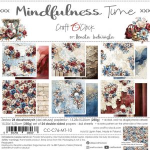 Дизайнерски хартии "Mindfulness Time", 15см, Craft o'Clock