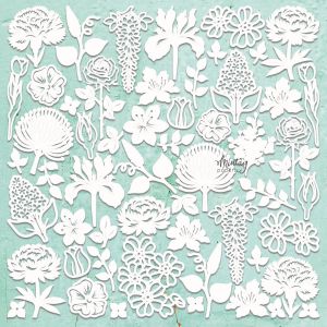 Елементи от бирен картон "Flora Filigree 2 Set", Mintay Papers