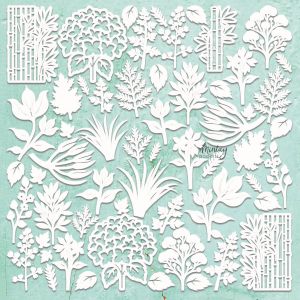 Елементи от бирен картон "Flora Filigree 1 Set", Mintay Papers