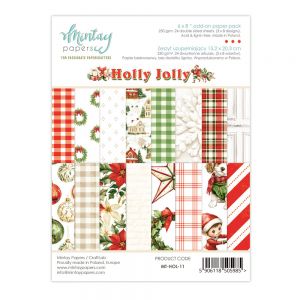 Дизайнерско блокче "Holly Jolly", 15смх20см, Mintay Papers