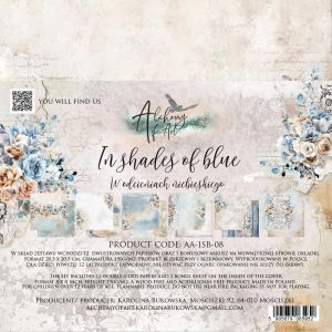 Дизайнерски хартии "In Shades of Blue", 20см, Alchemy of Art