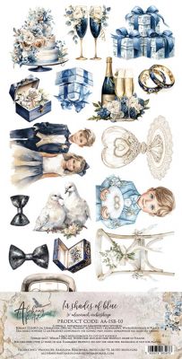 Дизайнерски елементи за изрязване "In Shades of Blue", Alchemy of Art