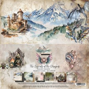 Дизайнерски хартии "The Legends of the Dragons", 30см, Alchemy of Art
