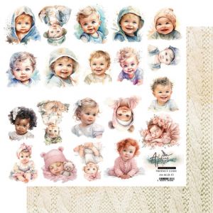 Дизайнерски лист с елементи за изрязване "My Little Baby-Baby", Alchemy of Art