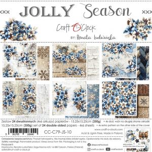 Дизайнерски хартии "Jolly Season", 15см, Craft o'Clock