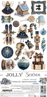 Дизайнерски елементи за изрязване "Jolly Season-Winter", Craft o'Clock