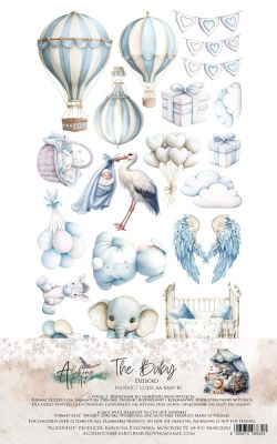Дизайнерски елементи за изрязване "The Baby-Boy", 6л., Alchemy of Art