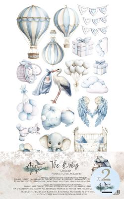 Дизайнерски елементи за изрязване "The Baby-Boy", 12л., Alchemy of Art