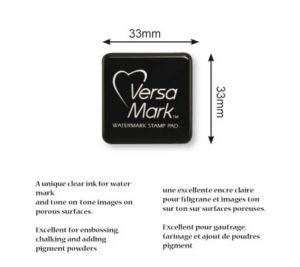 Мини-тампон с безцветно мастило VersaMark, Tsukineko