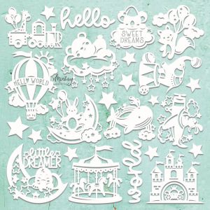 Елементи от бирен картон "Baby Love Set", Mintay Papers