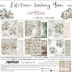 Дизайнерски хартии "Lifetime Loving You", 15см, Craft o'Clock