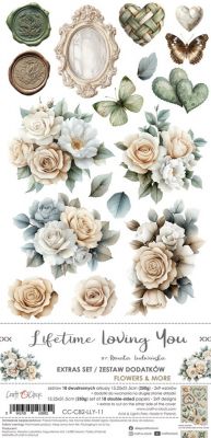 Дизайнерски елементи за изрязване "Lifetime Loving You-Flowers and more", Craft o'Clock