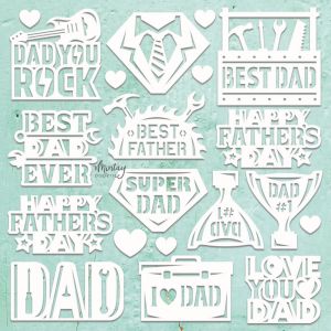 Елементи от бирен картон "Father's Day Set", Mintay Papers