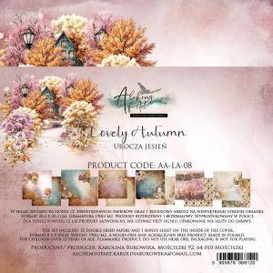 Дизайнерски хартии "Lovely Autumn", 20см, 24л., Alchemy of Art