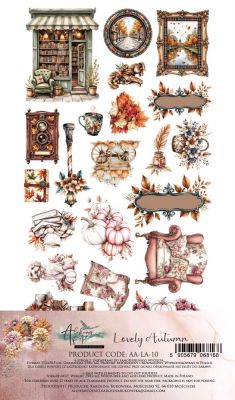Дизайнерски елементи за изрязване "Lovely Autumn", 6л., Alchemy of Art