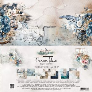 Дизайнерски хартии "Ocean Blue", 30см, 12л., Alchemy of Art