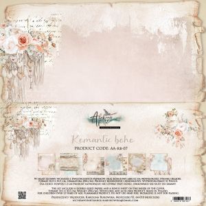 Дизайнерски хартии "Romantic Boho", 30см, 12л., Alchemy of Art