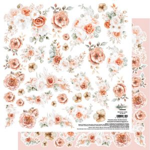 Дизайнерски лист с елементи за изрязване "Romantic Boho–Flowers", Alchemy of Art