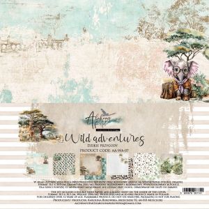 Дизайнерски хартии "Wild Adventures", 30см, 6л., Alchemy of Art