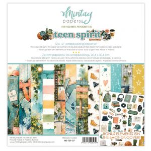 Дизайнерски хартии "Teen Spirit", 30см, Mintay Papers