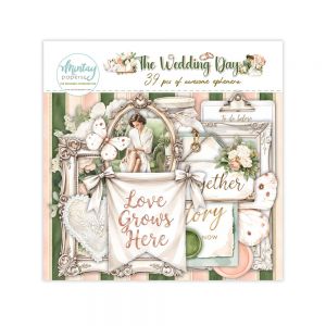 Дизайнерски хартиени рамки и етикети "The Wedding Day", Mintay Papers