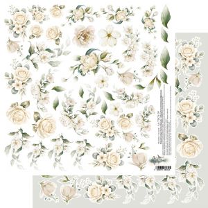 Дизайнерски лист с елементи за изрязване "The Beginning of Our Story–Flowers", Alchemy of Art