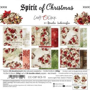 Дизайнерски хартии "Spirit of Christmas", 15см, Craft o'Clock