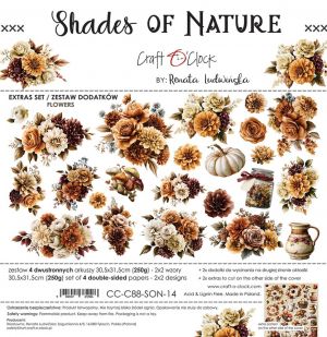 Дизайнерски елементи за изрязване "Shades of Nature-Flowers and More", Craft o'Clock