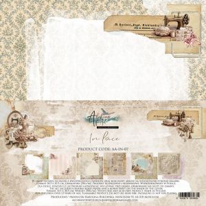 Дизайнерски хартии "In Lace", 30см, 6л., Alchemy of Art