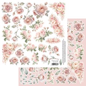 Дизайнерски лист с елементи за изрязване "In Lace–Flowers", Alchemy of Art